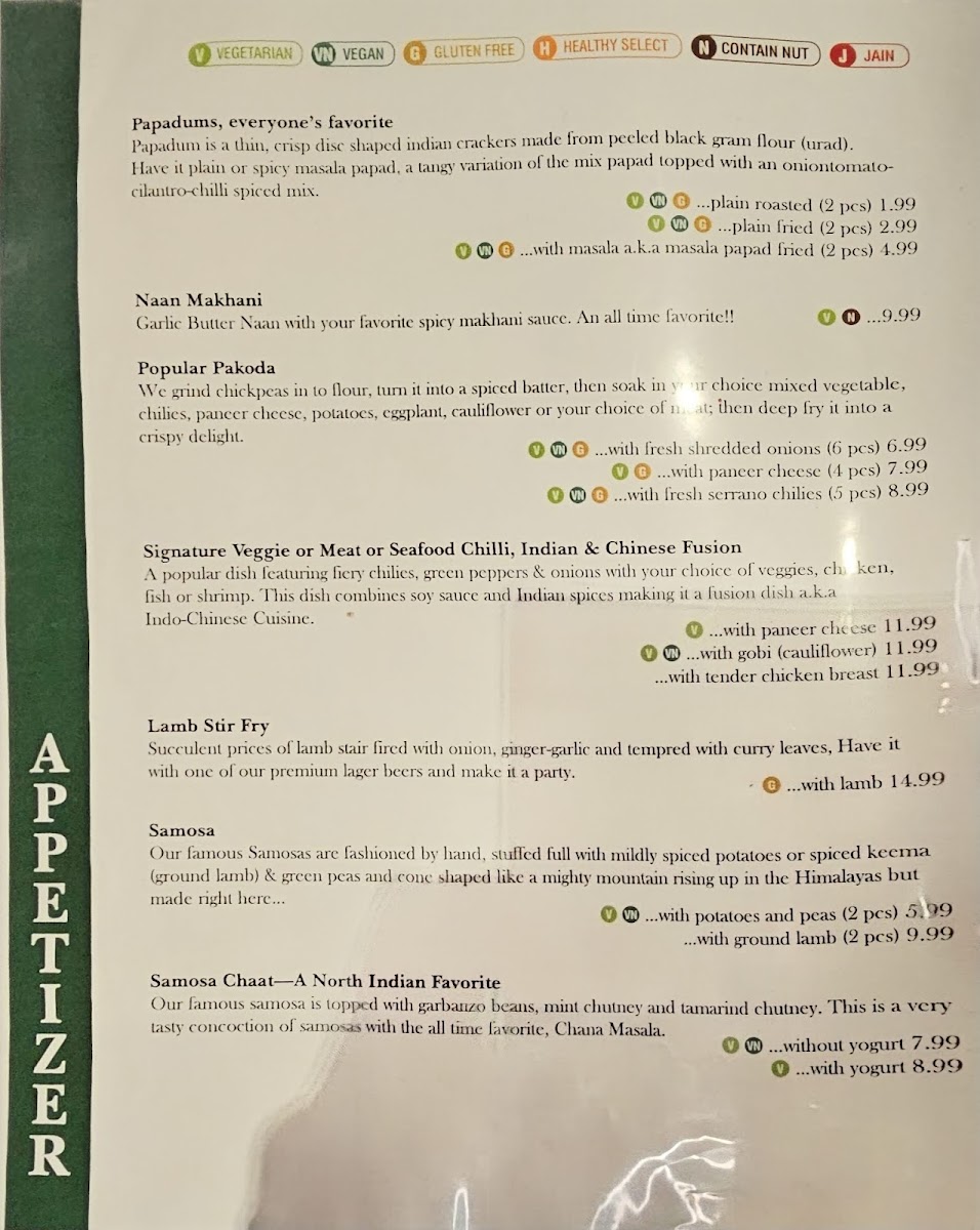 Mint Indian Bistro Menu - Image 6